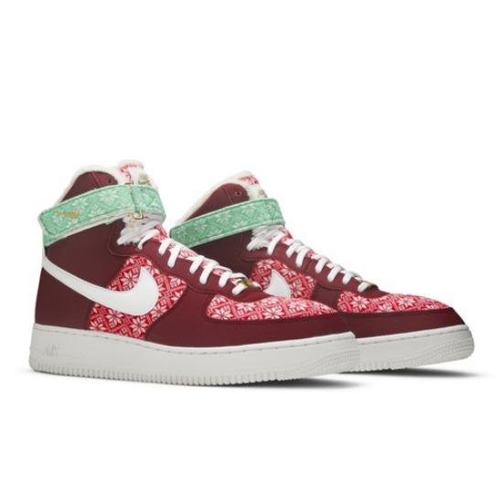 

Nike Air Force 1 High Christmas Sweater DC1620-600 EU 42 червоний/білий