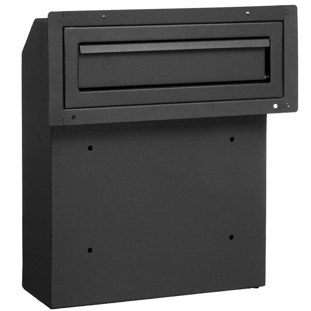 Durch die Tür Schlüsselbox Briefkasten mit Zahlenschloss Schwarz