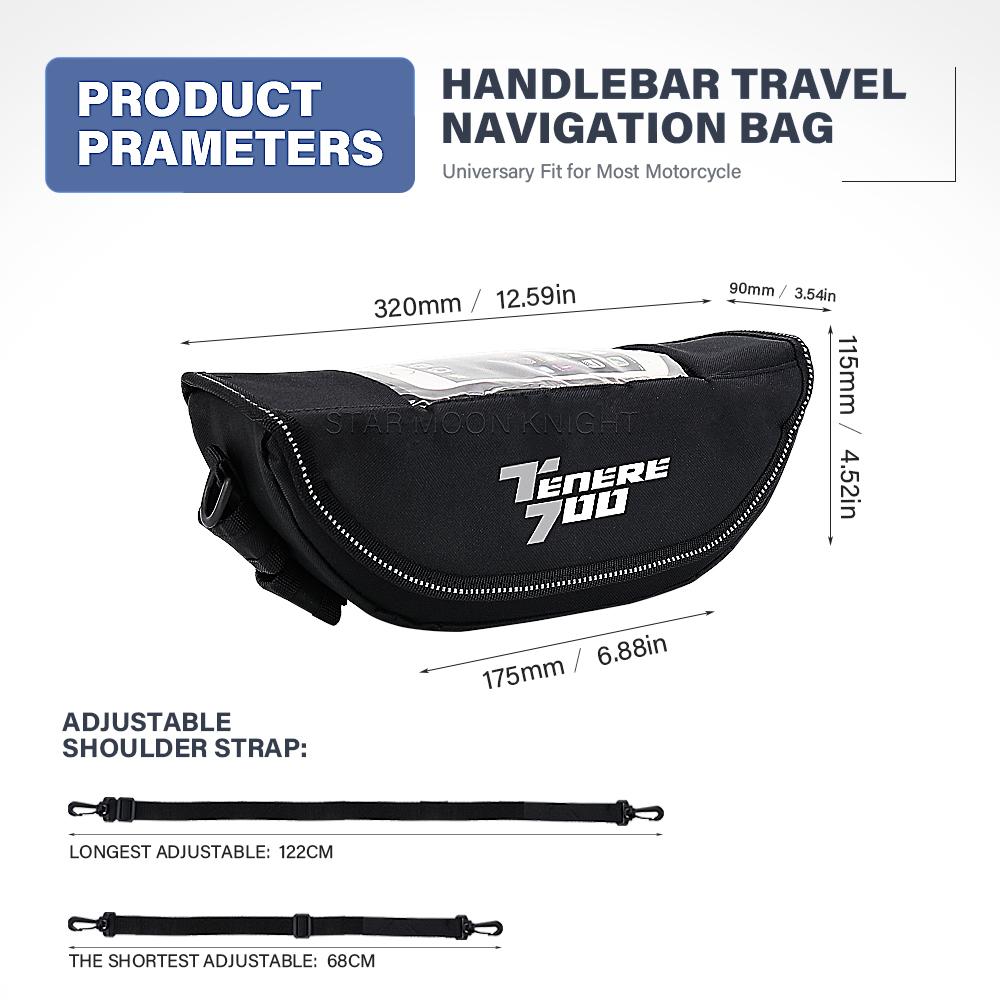 Motorcycle Accessories Waterproof Bag Storage Handlebar Bag Travel Tool Bag For YAMAHA Tenere 700 XT700Z XTZ 700 T7 T700 