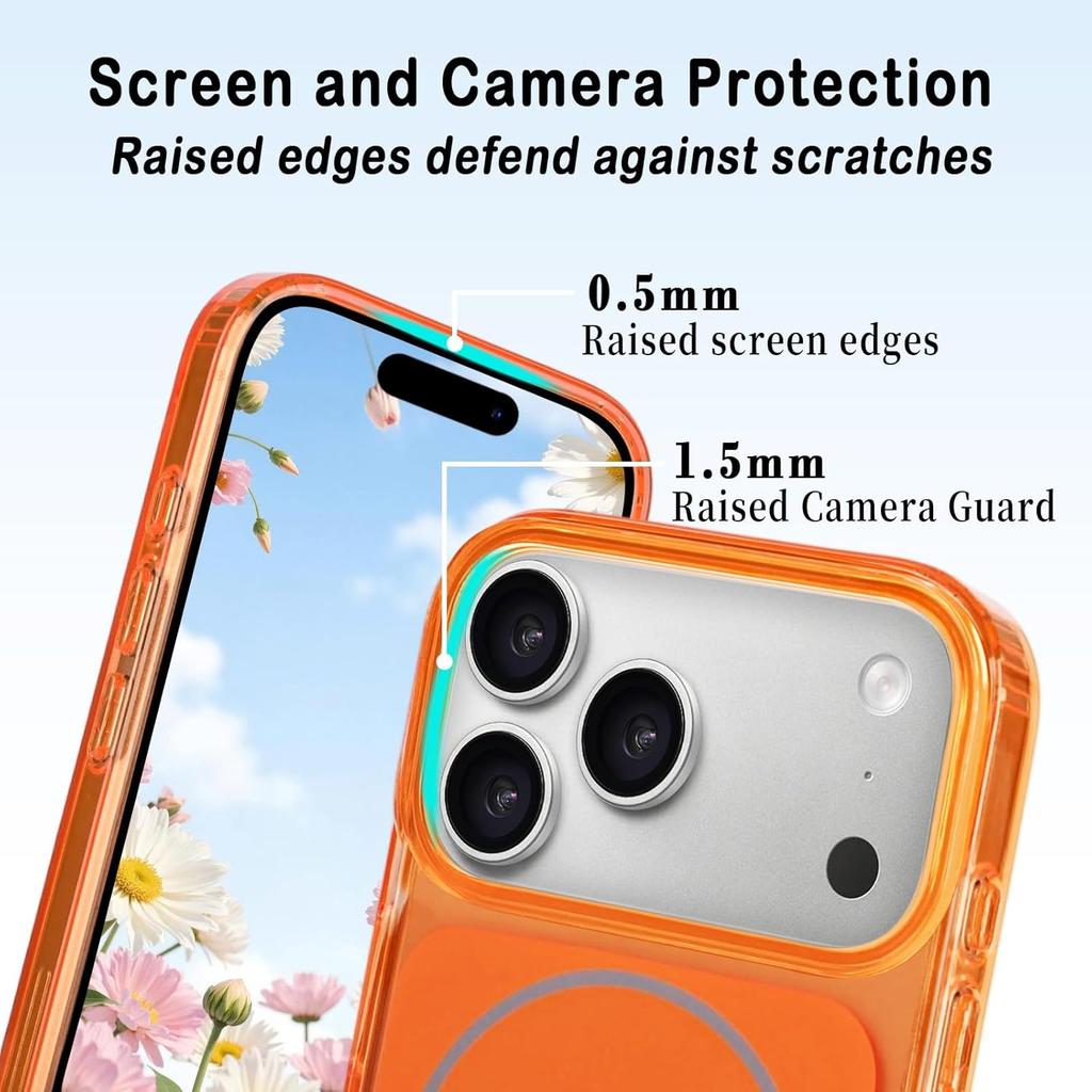 Magnetic Case for iPhone 17 Pro Max 17Air with Wrist Lanyard Strap MagSafe, Shockproof Protection Phone Cover for 17 Pro Max