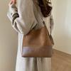 PU Shoulder Bag for Women with Suede and Smooth Panel Design Ideal for Daily Use Work