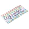 500Pcs 1-40 Numbers Stickers Self Adhesive Round Stickers Tags 1 Inch Colorful Label Home