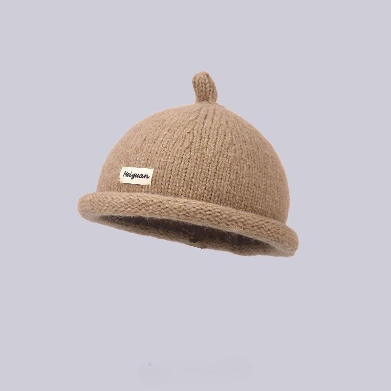 1pc Warmth Knitted Bucket Hat,unisex Leisure Warmth Breathable Pullover with Brim for Outdoor Activities,daily Commute,holiday