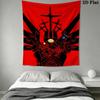 ULTRAKILL Wall Tapestry Aesthetic Wall Hanging Printed Fabric Blanket Decorative Tapestries for Bedroom Living Room Home Decor