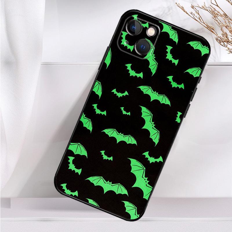 Halloween Vampire Bats Shockproof Case For iPhone 17 15 16 Pro Max 11 14 Plus 12 13 Mini 16e 17 Air Phone Cover