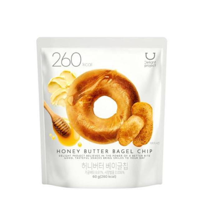 Delight Project Bagel Chips 7 Flavors – Garlic Butter, Honey Butter, Choco Cinnamon, Real Pizza, Apple Coco Soboro, Corn Soup, Cream Soup
