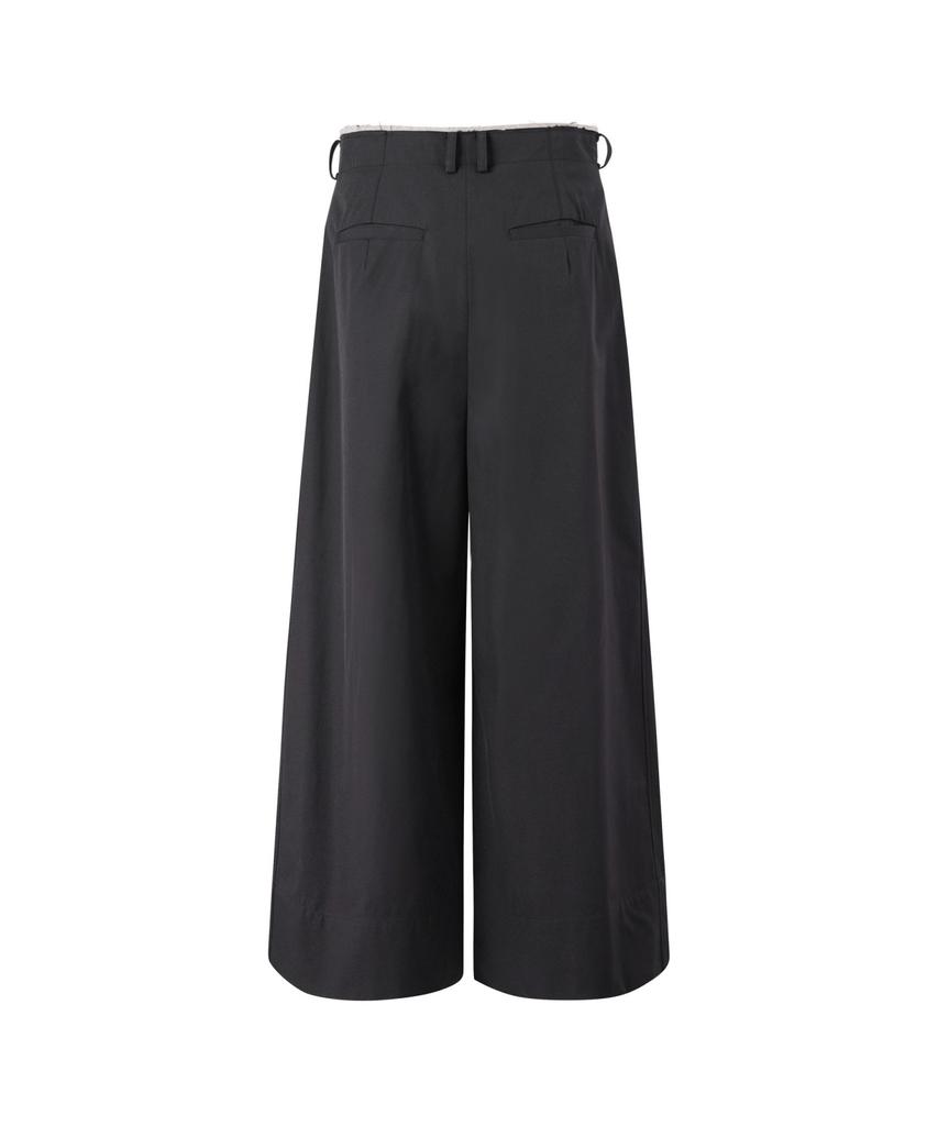 RECODE Raw Edged Two Tuck Pants_Rqpas25531Bkx