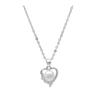 Elegant 2025 S925 Sterling Silver Heart & Freshwater Pearl Necklace for Work & Commute