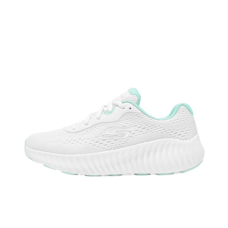 Skechers Go Series Comfortable Durable Low Top Running Shoes Women sneakers White Green 129365-WMNT 35