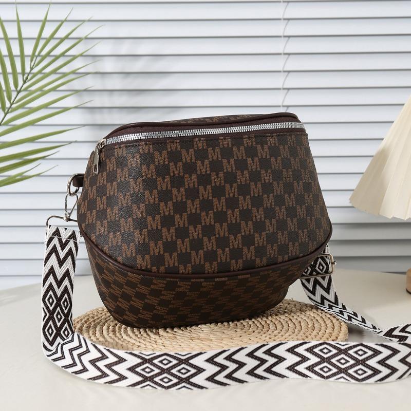 Large Capacity Bag New Retro Letter Printed Messenger Breast Bag Women's Bag Shoulder Bag Women's Messenger Bag