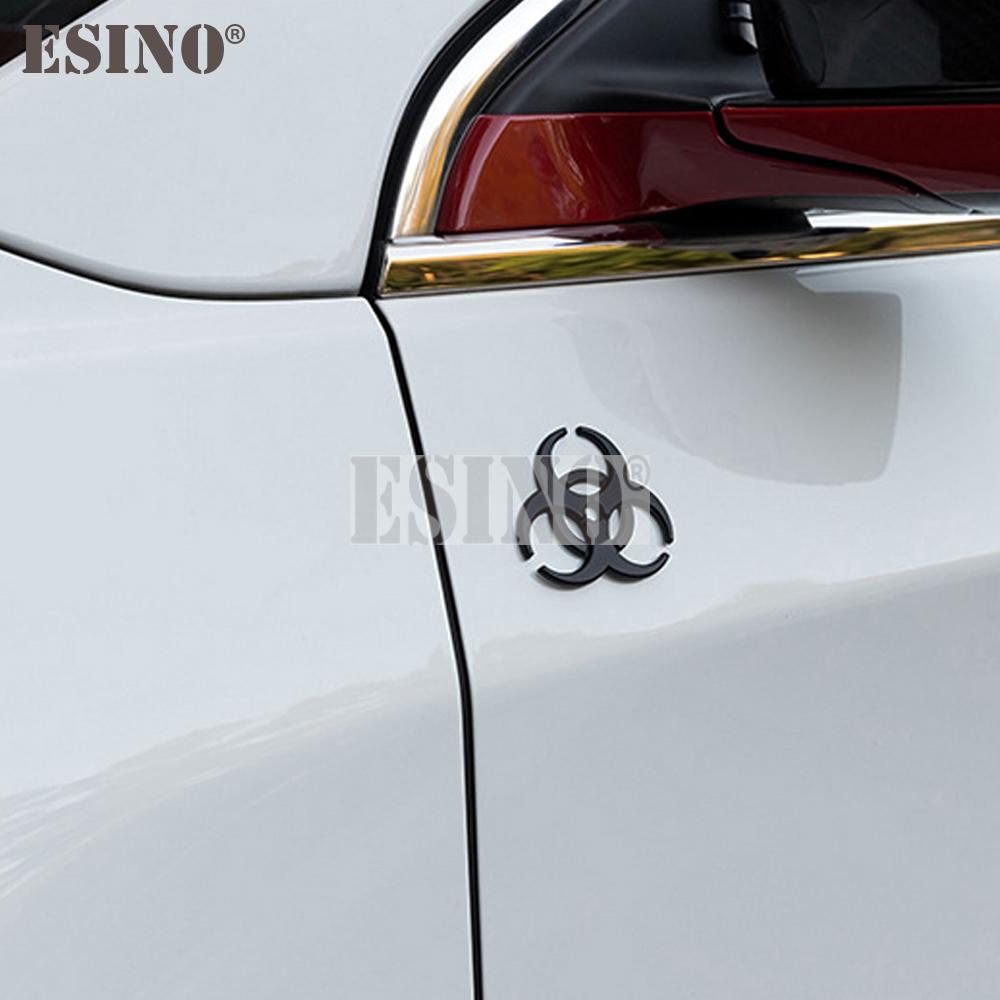 New Universal Cool Fashion Zinc Alloy Metal Biochemistry Car Body Metal Chrome 3D Emblems Badge Sticker Decal Car Accessory