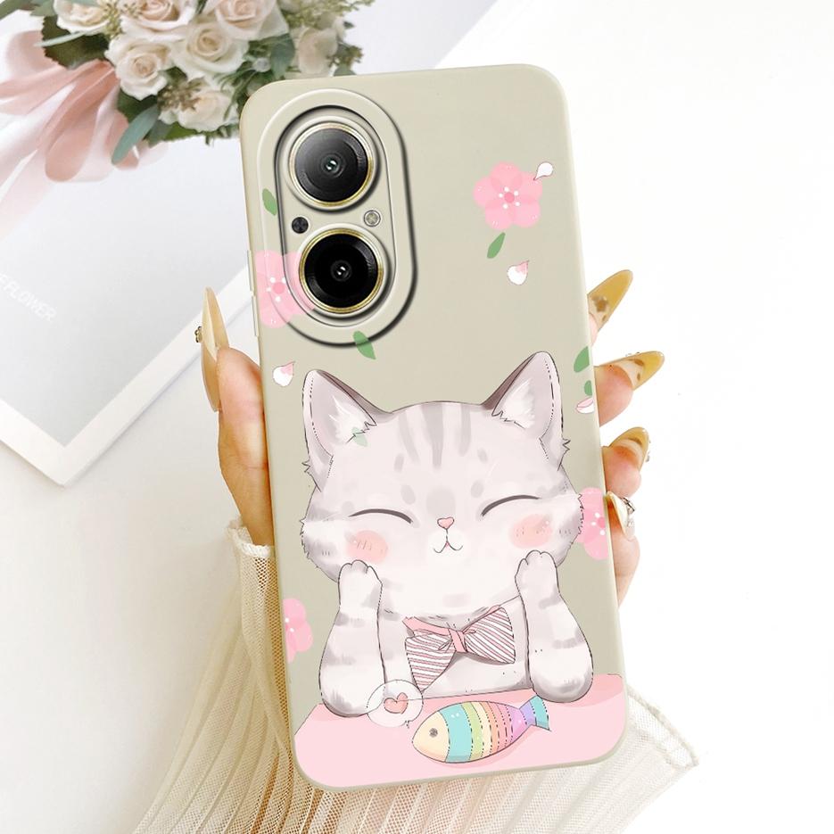 For Realme C67 4G Case RMX3890 Cute Rabbit Cartoon Cover Soft Silicone Case For Realme 12 Lite C 67 RealmeC67 4G Back Cover Bags