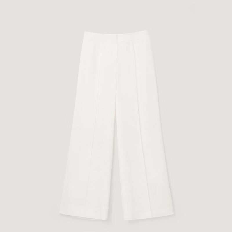 OVVOVV Women's Easy-Care Acetate Wide-Leg Trousers