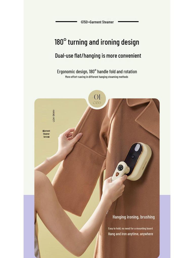 Compact Folding Garment Steamer & Iron