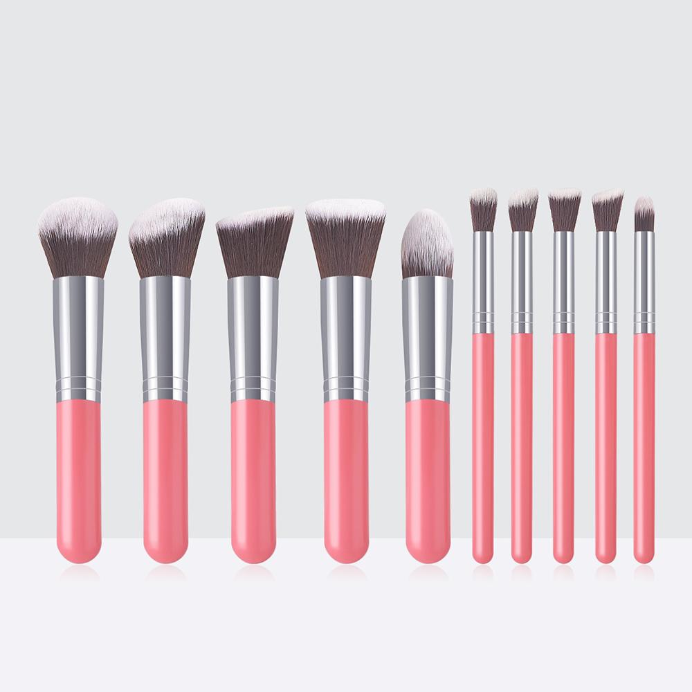 10PCs Minin Makeup Brush Set Cosmetict Makeup For Face Make Up Tools Women Beauty Professional Foundation Blush Eyeshadow beauty