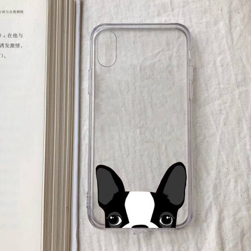 Cat French Bulldog Phone Case for iPhone 11 12 13 mini pro XS MAX 8 7 6 6S Plus X 5S SE 2020 XR case