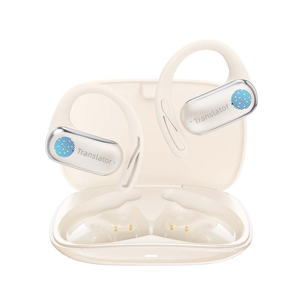 Wooask F56 OWS Translator Earbuds -Real-Time 144 Language Translation Headphones with 11 Offline Packs, No WIFI Need, for Travel