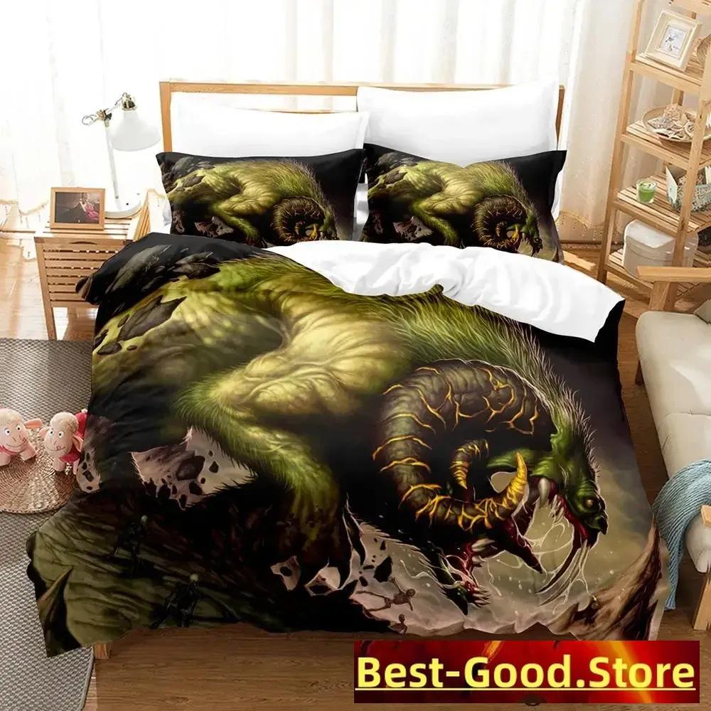 2023 M-Magic The Gathering Bedding Set Cartoon Anime Three-piece Set Adult Kid Bedroom Duvetcover Sets 3D Kawaii