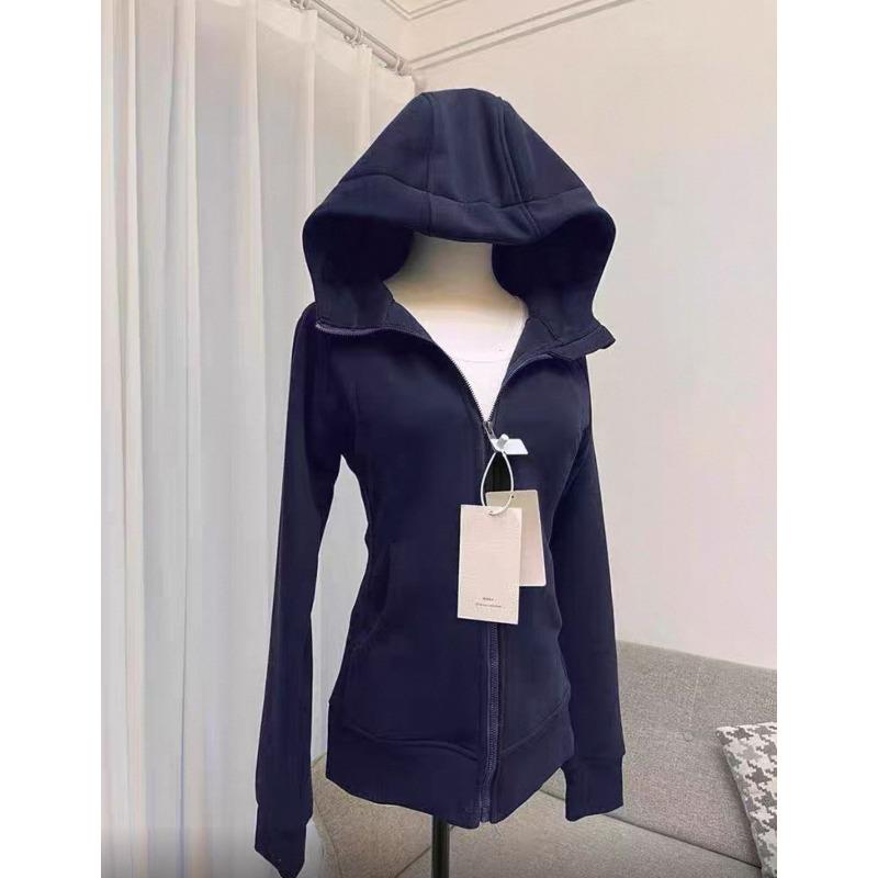 Streetwear Black Hoodie Coat Women's Clothing Hooded Zipper Slim Fit Y2k Jackets Casual Fashion Sweatshirts Ropa Mujer