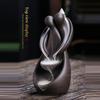YiXing Lover Backflow Incense Burner Ceramics Sandalwood Incense Holders for Valentine's Day Gifts Home Decor Ornaments
