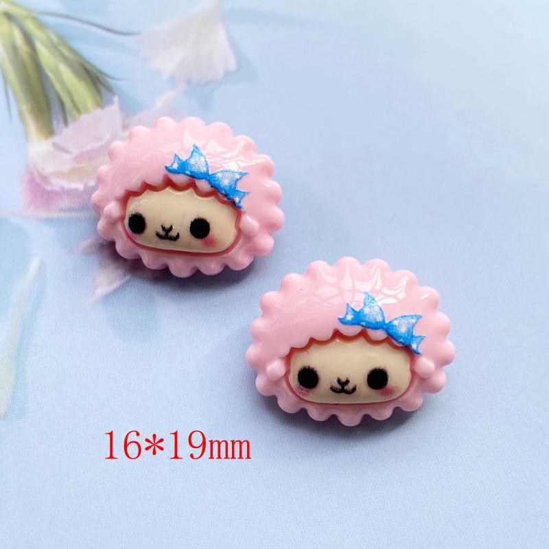 30Pcs Cute Mixed Cartoon Ice Cream/Animal Flat Back Resin Cabochons Scrapbooking DIY Jewelry Craft Decoration Accessorie H200