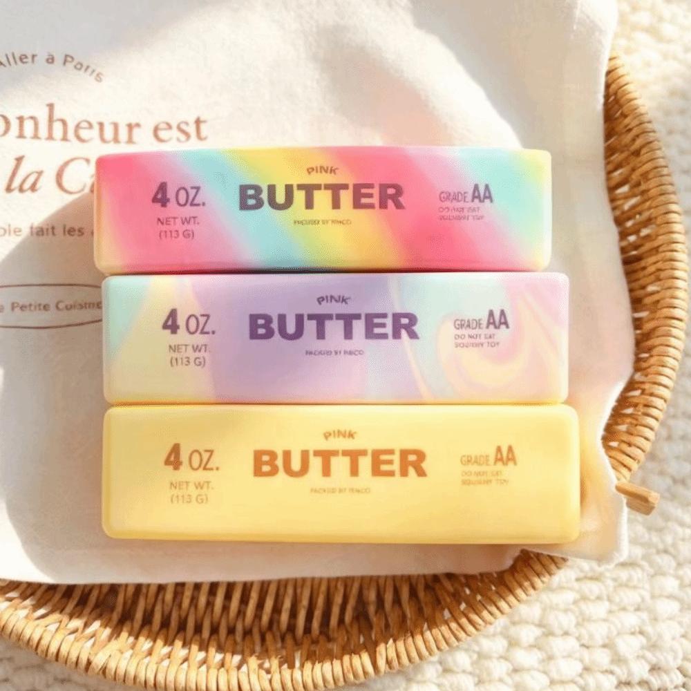 Hand loslassen Weicher langsamer Rückprall Butter-Stift Entspannungsgeschenk Realistische Butter-Sticks Kinderspielzeug