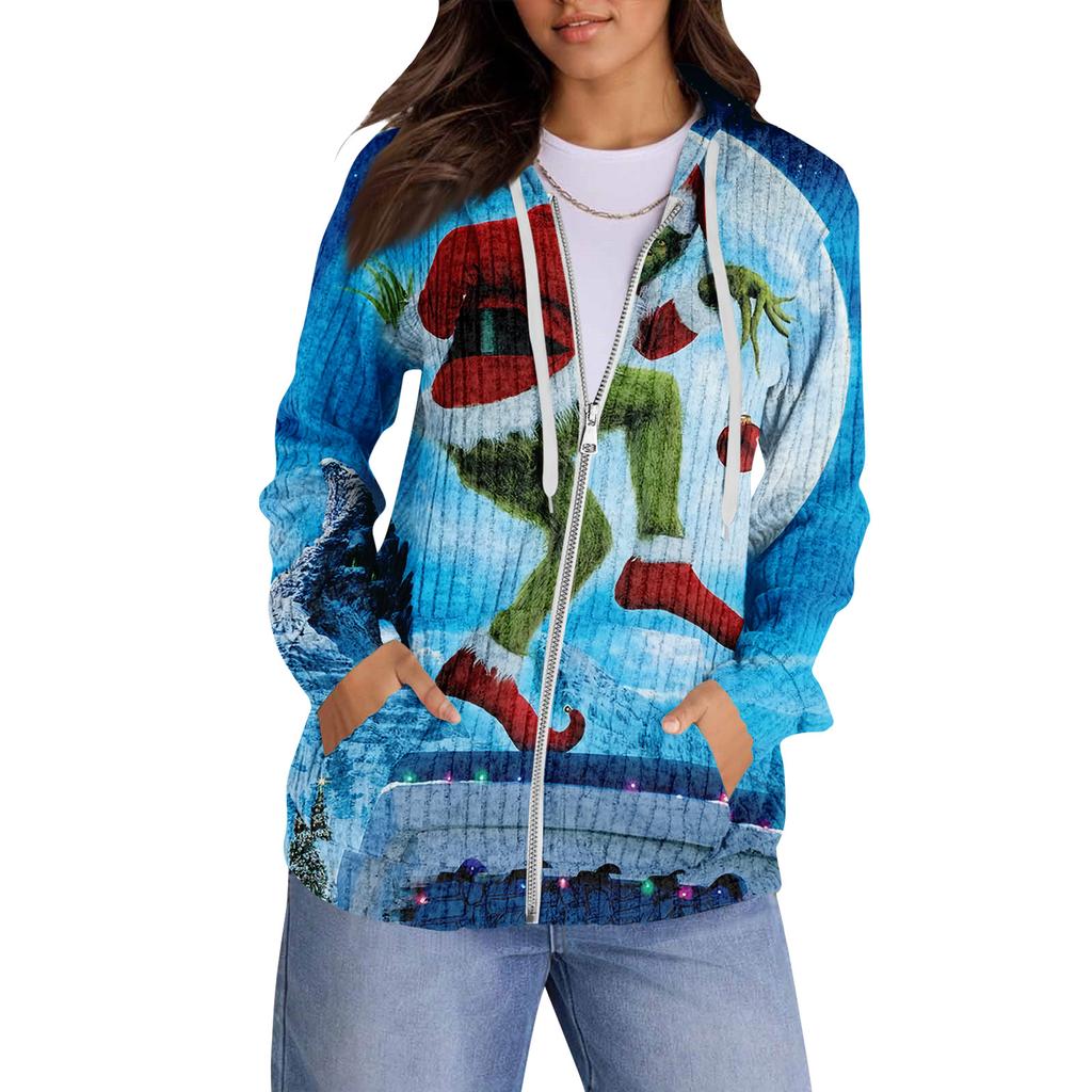 Mikiny pro ženy Trendy topy Ležérní Podzimní Móda Mikina s dlouhým rukávem S kapsami Svetr Lehký