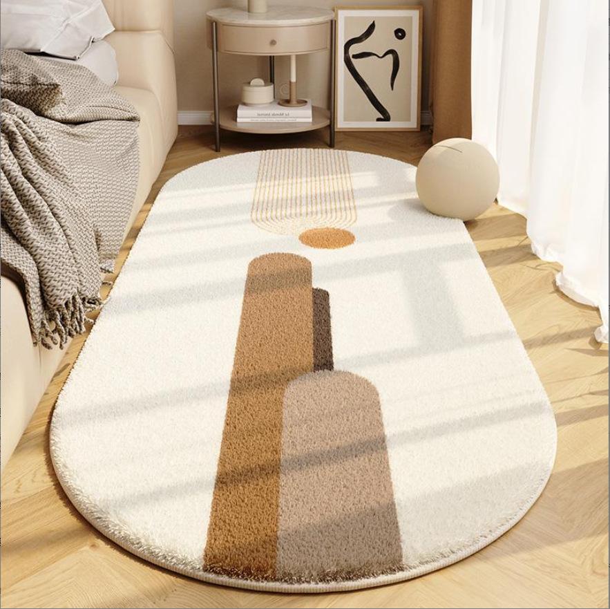Morandi Color Bedroom Bedside Carpet Master Bedroom Bedside Floor Mat Room Premium Sense Floor Mat Long Strip Machine Washable Mat