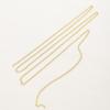 1Meter/roll 14K Gold Plated Round Neckace Bulk Extender Chain Bracelet Pendant Tail Chain For DIY Jewelry Making Accessories