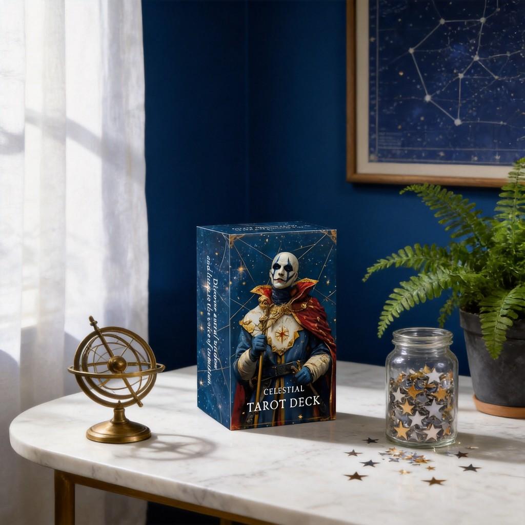 Tarot Card Deck With Blue Dream Theme For Entertainment And Skill Building