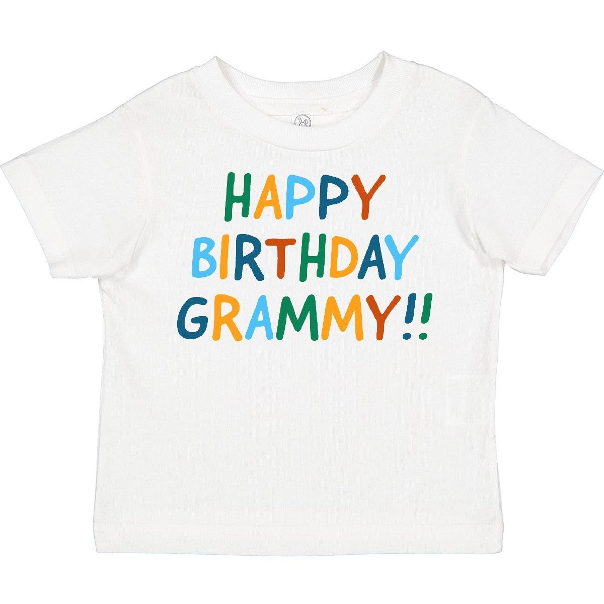 Inktastic Happy Birthday Grammy!! Toddler T-Shirt Grammys New Grandma For Day 150