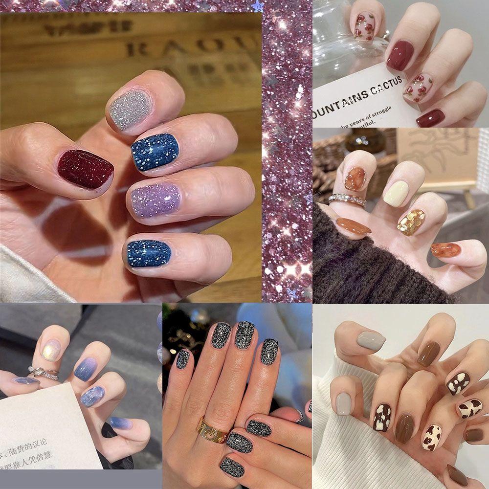 

Инструмент Съемное полное покрытие Короткие круглые/квадратные накладные ногти Накладные ногти Носимые типсы для ногтей