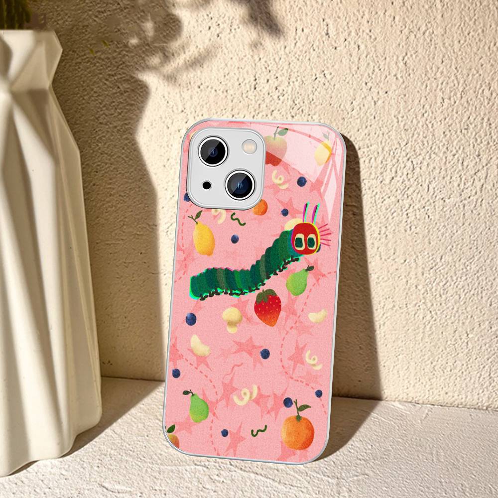 The Very Hungry Caterpillar For IPhone 14 13 12 Mini 11 Pro XS Max X XR 14 Plus Tempered Glass Cover