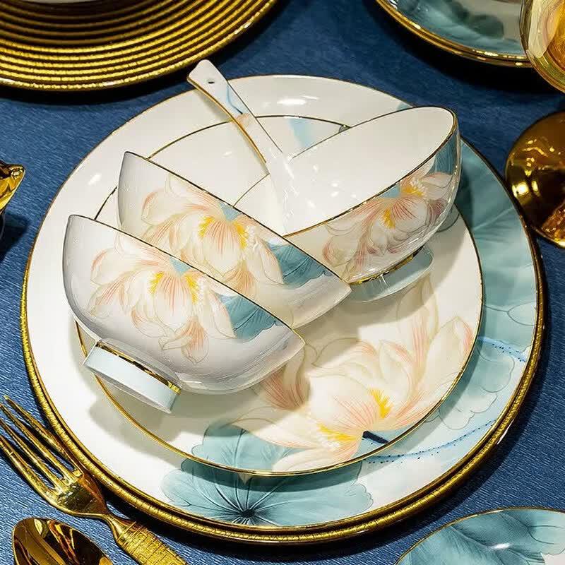Naijiang Bone China Underglaze Dinnerware Set