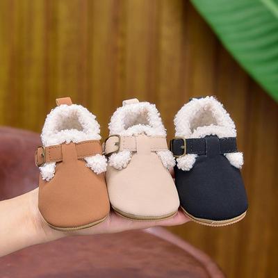 Unisex Winter Babyschuhe: Warmer Samt für Säuglinge 0-12 Monate
