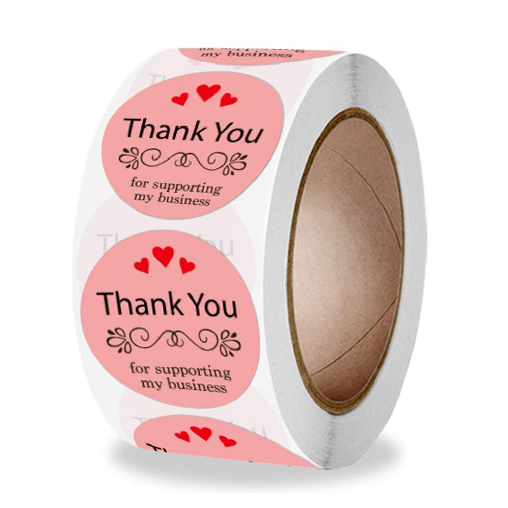100-500Pcs High-Quality White High-Quality Thank High-Quality You High-Quality Stickers High-Quality Labels High-Quality Seals High-Quality Thank