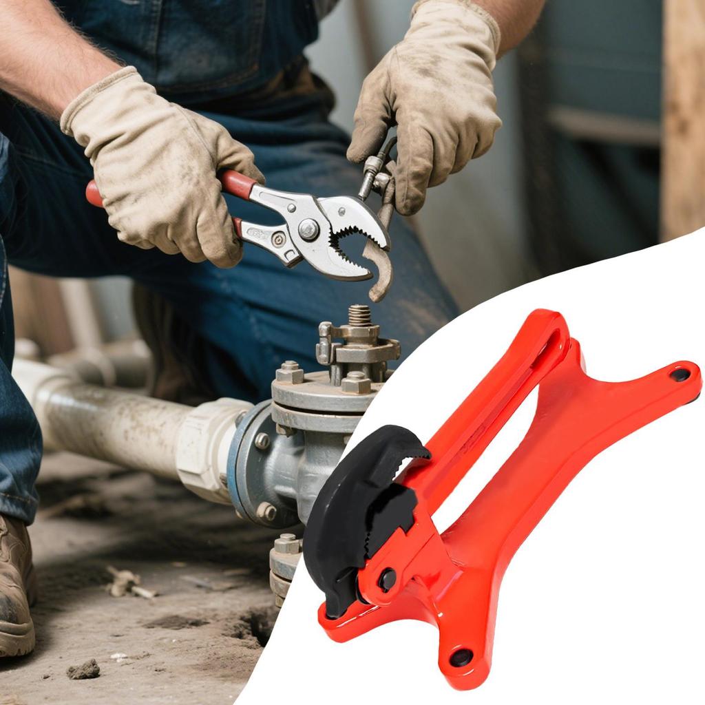 Manuel Pipe Clamps Pipeline Support Solid Base Spring Loaded Jaw S Gear For Valve Maintenance High Altitude Multifunctional Tool