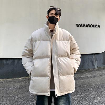 Autumn and Winter Korean Style Trendy Down Jacket Jacket for Young Men and Women Student Stand Collar Warm and Thickened 90% White Duck Down Jacket