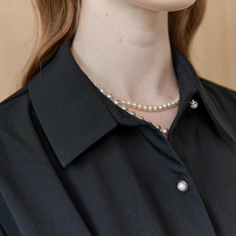 Maxza Unbalanced Drape Belted Shirt Dress Zd05qp600on