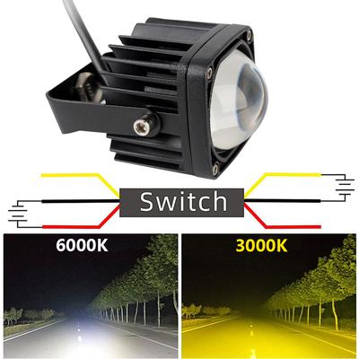 8D Lens Led Work Light 2 Inch 6000K White/ 3000K Yellow Driving Light Car Truck Off Road Motorcycle Fog Lights