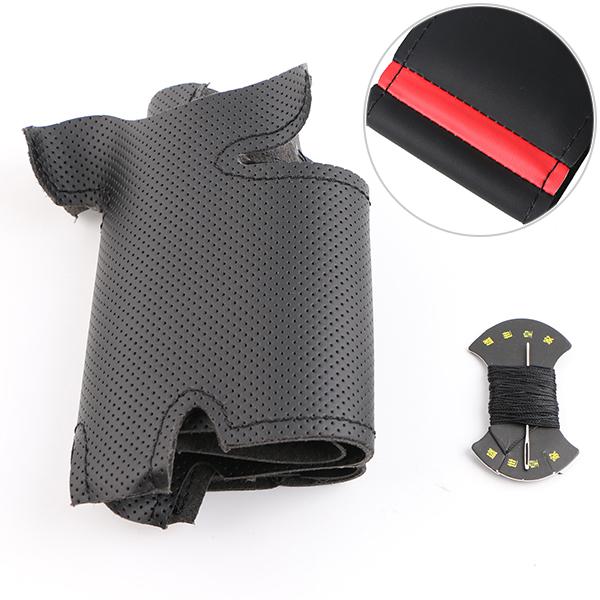 Customized Car Steering Wheel Braiding Cover For Renault Clio 4 (IV) Kaptur Captur 2016-2019 Leather Hand-sewn Steering Wrap