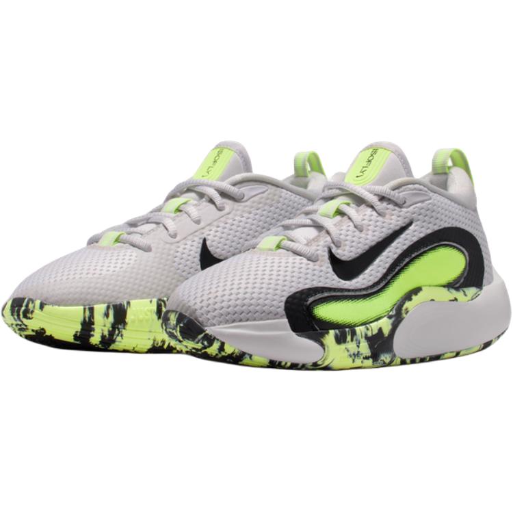 Nike Isofly Comfortable Versatile Shock Absorption Rebound Breathable Low-Top Kids Basketball Shoes Kids basketball shoes Gray HQ8263-001