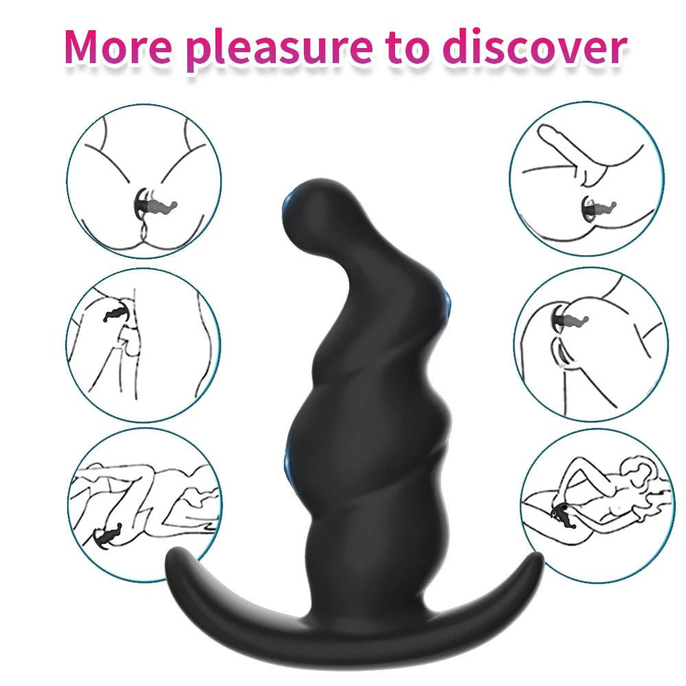 Wearable Anal Plug Dildo Realistic Butt Plug Sex Toys for Women /Men Masturbators Anal Toys Butt Plug Anus Pull Bead
