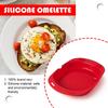 Mikrobølgeovn Silikon Omelettform Matlagingstilbehør Silikon Omelettlager Mikrobølgeovn Eggkoker for Egg Mcmuffins