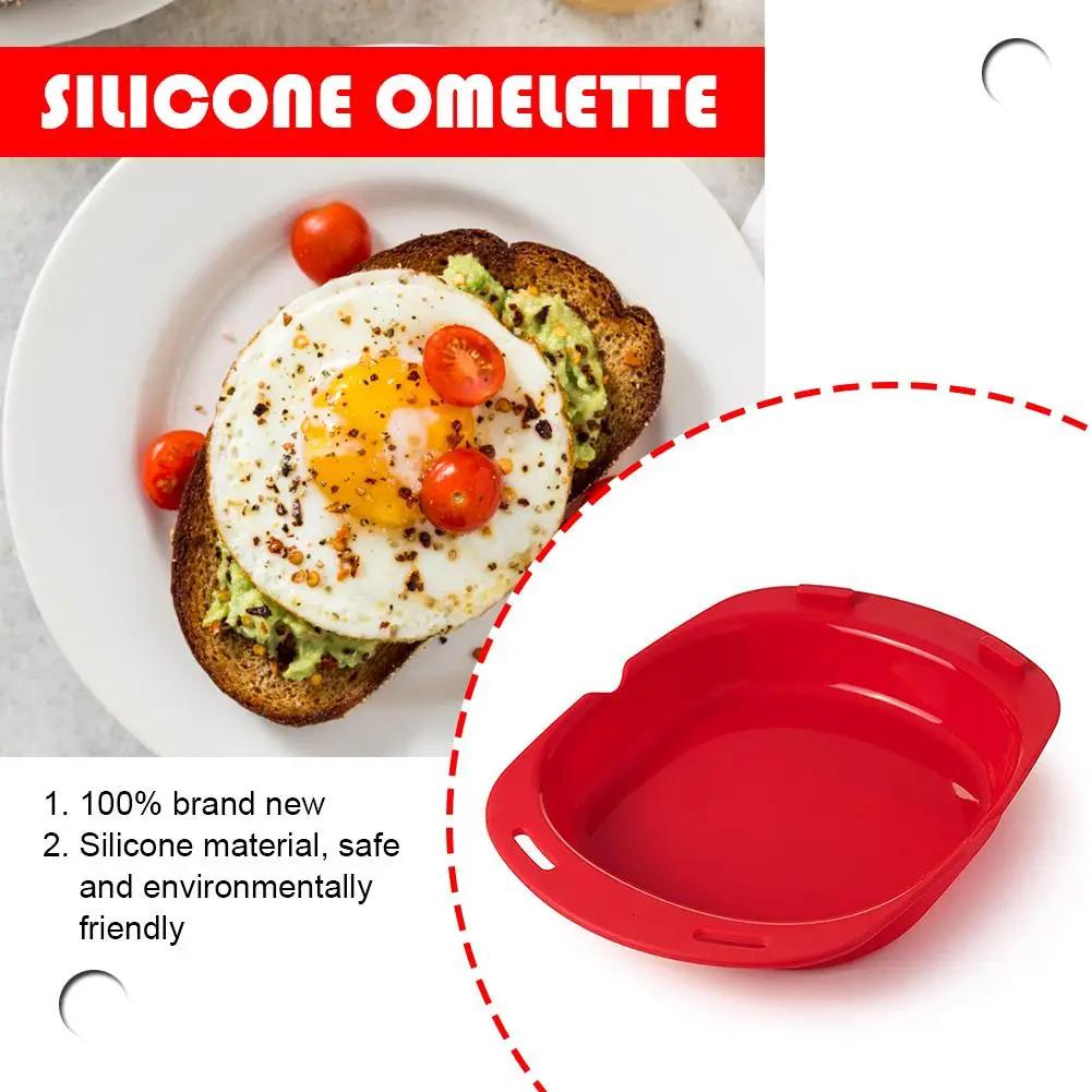 Mikrobølgeovn Silikon Omelettform Matlagingstilbehør Silikon Omelettlager Mikrobølgeovn Eggkoker for Egg Mcmuffins