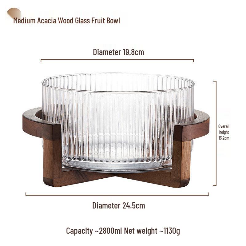 Japanese Glass Fruit & Salad Plate for Home