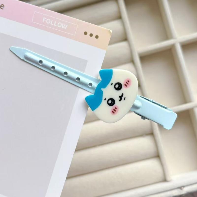 2Pcs Kawaii Ins Cartoon Usaki Hachiware Hair Clip Decor Sweet Chiikawa Anime Barrettes Cute Hair Accessory Gifts
