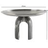 Resin Geometric Arch High Foot Fruit Tray, Stainless Steel Bowl, Metal Tray, Snacks, Living Room Dining Table Storage Tray