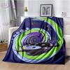 Decke mit Coraline-Druck im gotischen Stil, Animation, Kinderdecke, Familie, Nickerchen, Sofadecke, Bett, warme Decke, weiche Tagesdecke