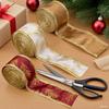 3 Rullar Jul Trådbandset För Alla Julpyssel DIY Inslagning-presentband Festliga Trådbandsdekorationer
